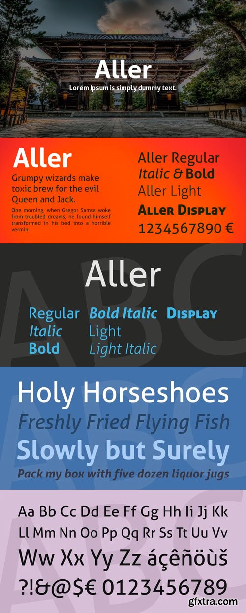 Aller - Sans Serif Font Family [7-Weights]