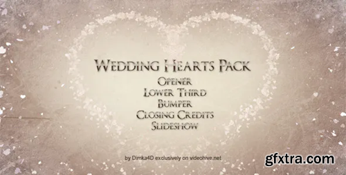 Videohive Wedding Hearts 8843417
