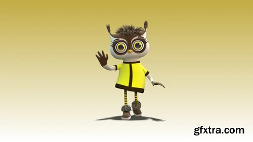 Videohive Owlet Betty goes and greets 29292024