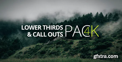 Videohive 4K- Lower Third & Call Out Pack 14720443