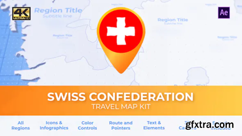 Videohive Switzerland Map - Swiss Confederation Travel Map 29973835