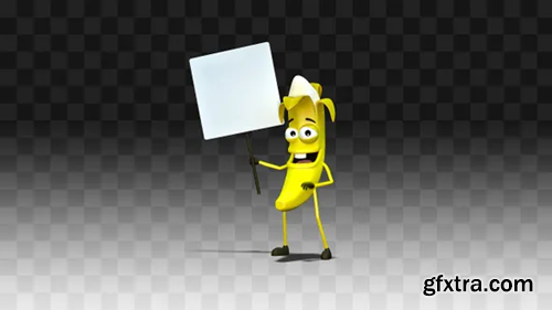 Videohive Banana advertising a board for a logo 29352451