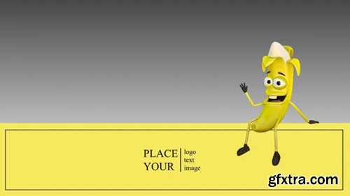 Videohive Banana Advertises The Company By Sitting And Greeting 29368359