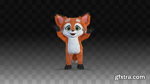 Videohive Little fox greets 29956108