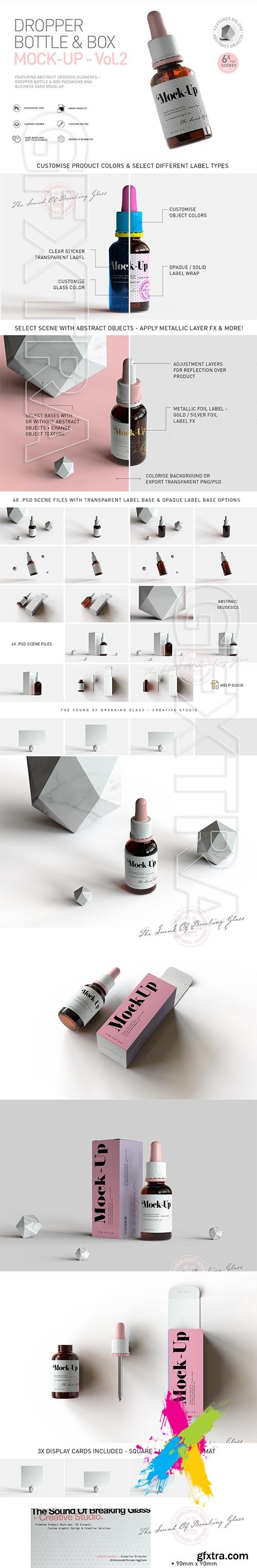CreativeMarket - Dropper Bottle & Box Mock-Up | Vol.2 5295622
