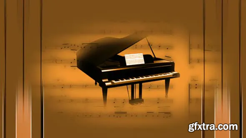 Videohive Piano Notes Lines 29878766