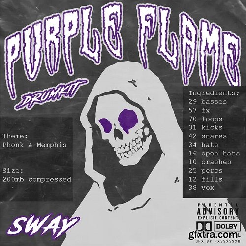 Sway55 Sway Purple Flame DRUMKIT