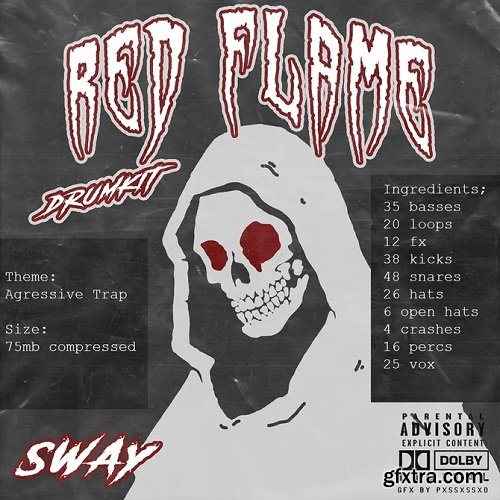 Sway55 Sway Red Flame DRUMKIT