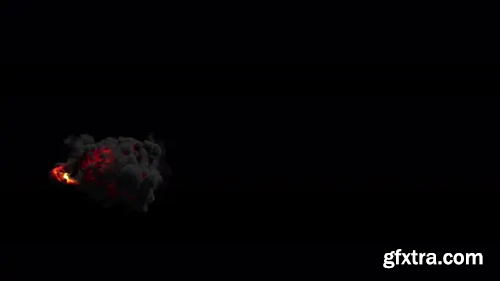 Videohive Fire Eruption with Black Smoke 4K 29885126