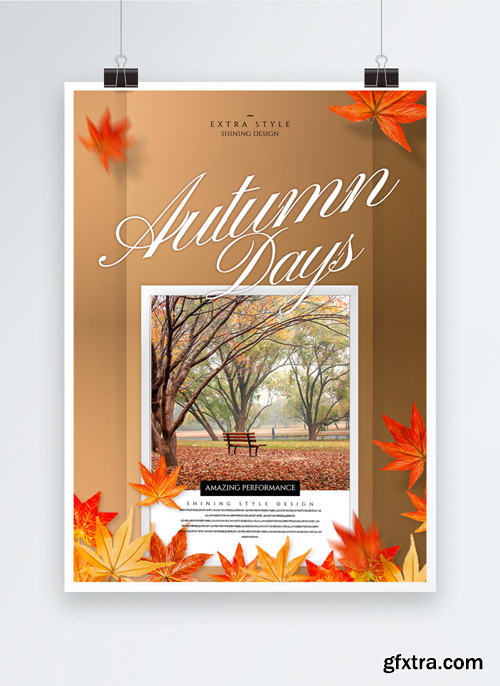 fresh color gradient style autumn photography book cover