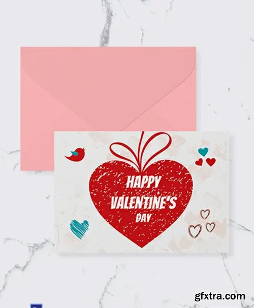 Premium Personalize Valentine Greeting Card