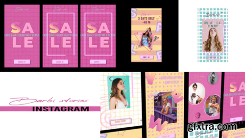 Videohive Barbie Sale Stories Instagram 29978678