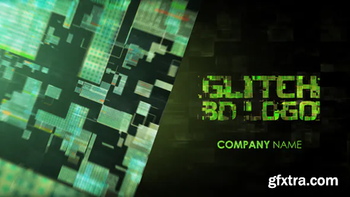 Videohive Glitch 3D Logo 23147031