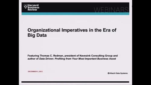 Oreilly - Organizational Imperatives in the Era of Big Data