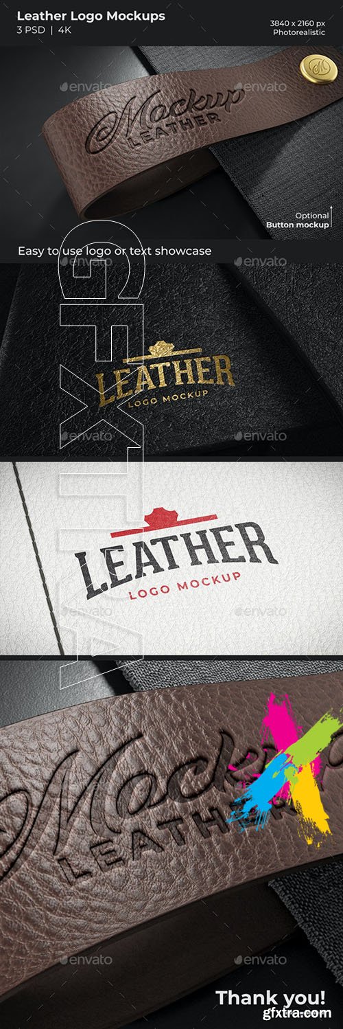 GraphicRiver - Leather Logo Mockups 29703619