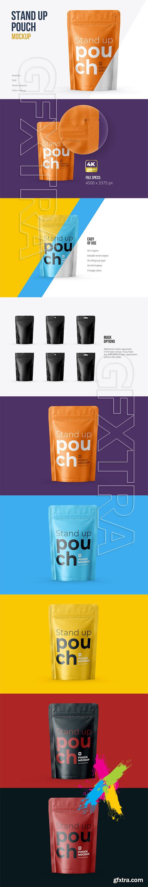 CreativeMarket - Stand Up Pouch Mockup Front view 5133210
