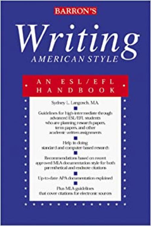 Writing American Style: An ESL/EFL Handbook