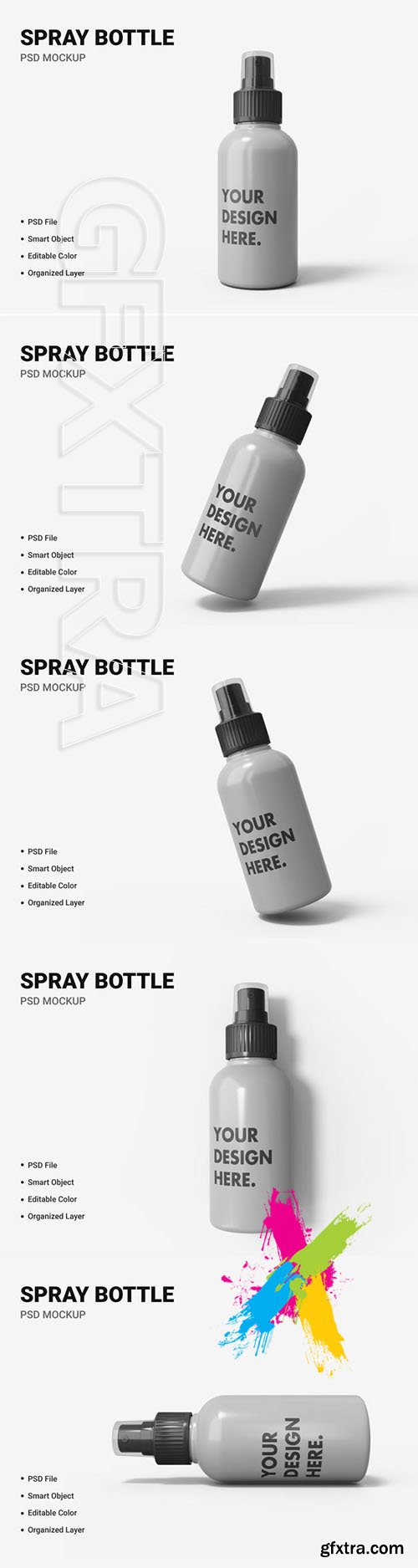 Spray bottle mockup
