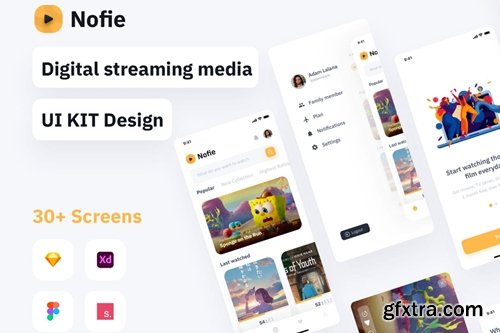 Nofie - Movie Streaming Apps UI KIT