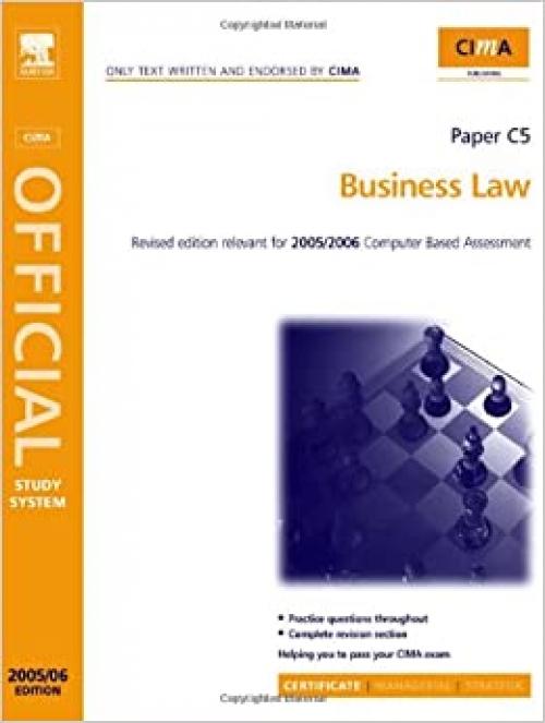 CIMA Study Systems 2006: Business Law (CIMA Study System Series-Certificate Level)