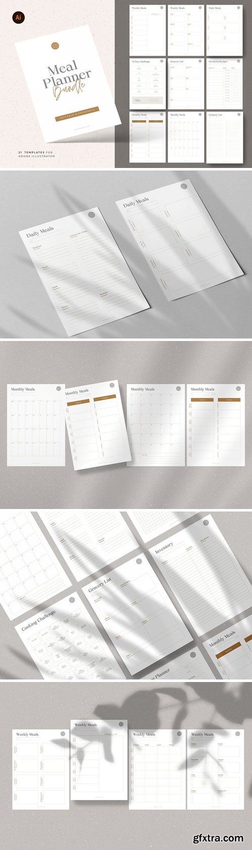 Meal & Grocery Planner Templates