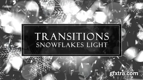 Videohive Snowflakes Light Transitions 29713293