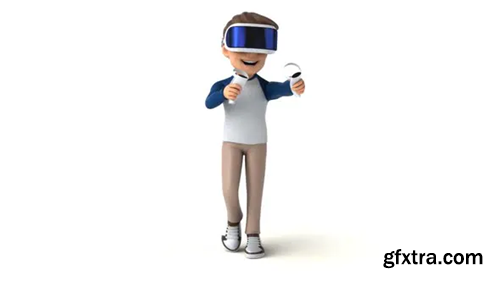 Videohive Fun 3D cartoon kid with a VR Helmet 29777429
