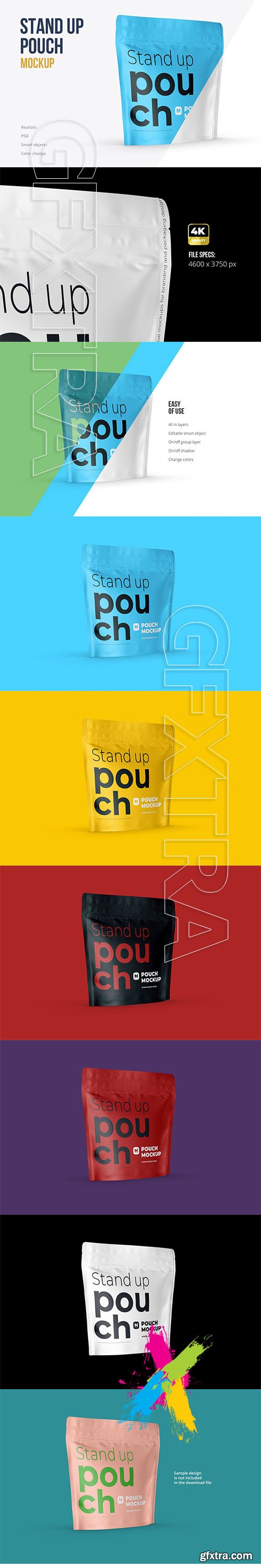 CreativeMarket - Stand-up Pouch Mockup (square) 5078775