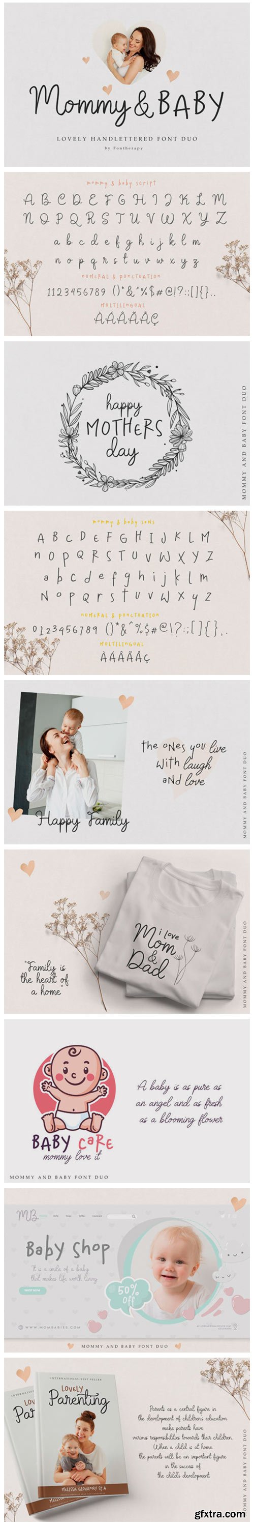 Mommy & Baby Font