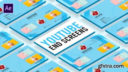 Videohive Glass Youtube End Screens 30186033