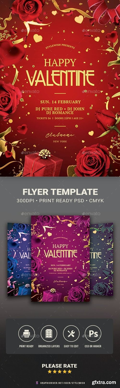 GraphicRiver - Valentine Flyer 29975906