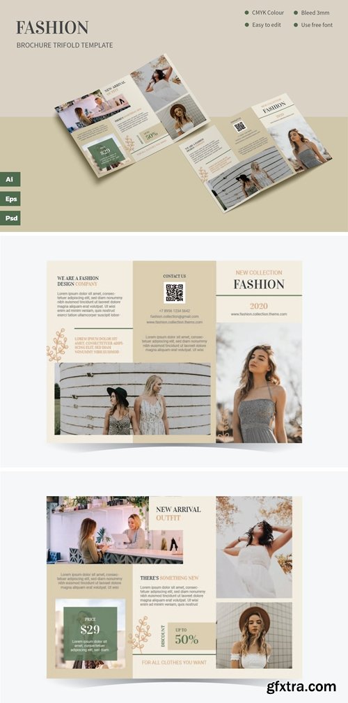 Fashion - Trifold Brochure Template