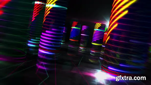 Videohive Cyber city loopable seamless 3d animation 29954505