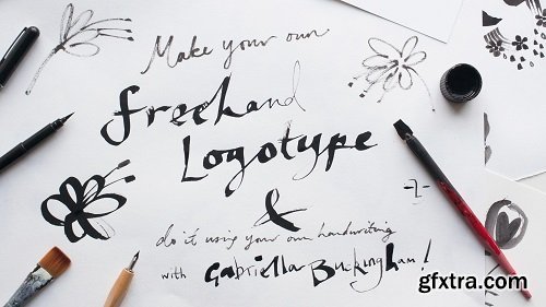 Make your own logotype using hand lettering and vectorise it for use in print and social media