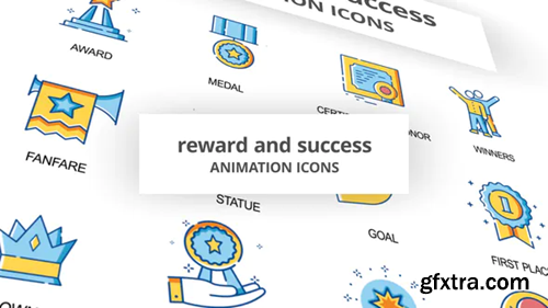 Videohive Reward & Success - Animation Icons 30260998