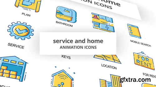 Videohive Service & Home - Animation Icons 30261008