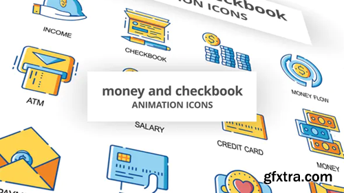 Videohive Money & Checkbook - Animation Icons 30260902