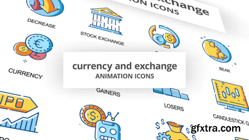 Videohive Currency & Exchange - Animation Icons 30260825