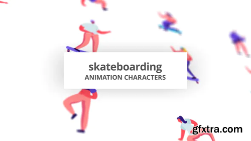 Videohive Skateboarding - Character Set 30142953