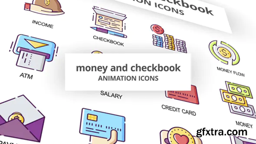 Videohive Money & Checkbook - Animation Icons 30041585
