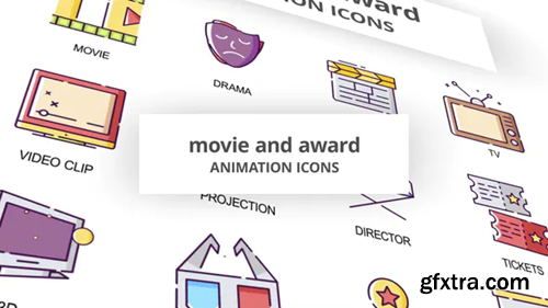Videohive Movie & Award - Animation Icons 30041600