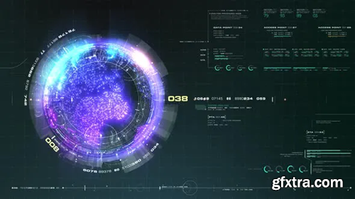 Videohive Futuristic Holographic Earth Head Up Display 08 30287695