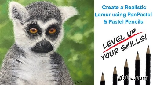 Creating Realistic Wildlife with PanPastel and Pastel Pencils - Lemur