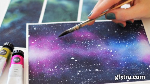 Watercolor Galaxies Part 1 : Comprehensive Guide For Smooth & Vibrant Backgrounds