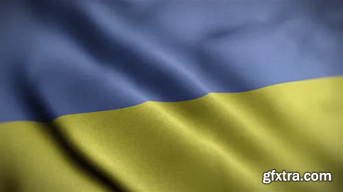 Videohive Ukraine Flag Textured Waving Close Up Background HD 30306119