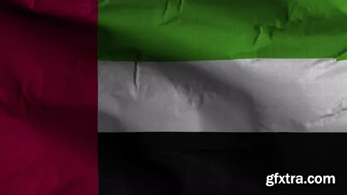 Videohive United Arab Emirates Flag Textured Waving Background 4K 30306155