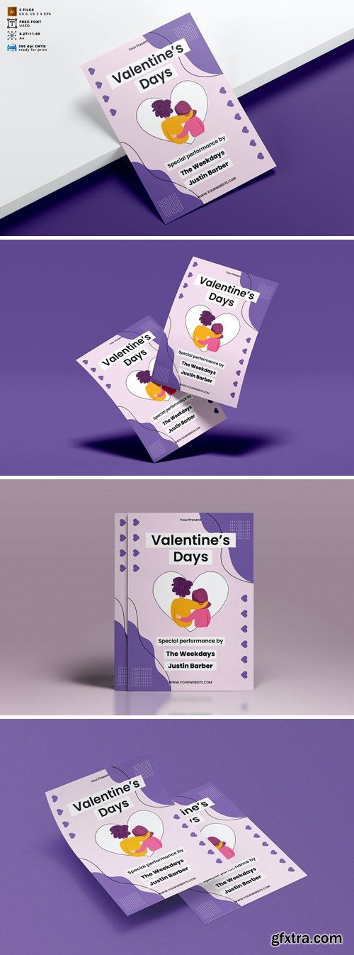 Valentine\'s Day Flyer Template Vol. 10