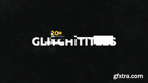Videohive Glitch Titles Pack 20+ 19458340
