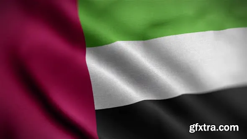 Videohive United Arab Emirates Flag Textured Waving Close Up Background HD 30306107