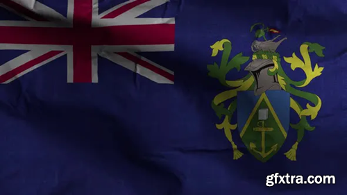 Videohive Pitcairn Islands Flag Textured Waving Background 4K 30306116